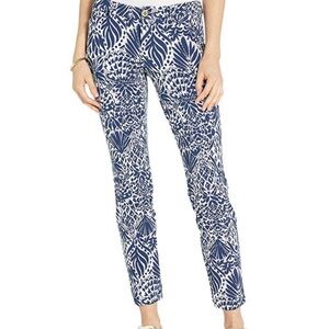 Lilly Pulitzer Kelly Knit Skinny Ankle Pants By Land Or By Sea 6